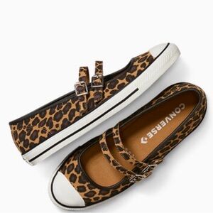 CONVERSE Dainty Mary Jane Leopard Suede